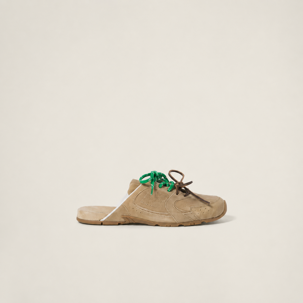 530 SL Mules – Bleached Suede & Gum Sole Ecru Edition Women