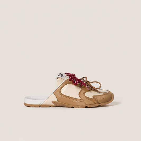 530 SL Mules – Bleached Leather & Gum Sole Cinnamon Travertine Gray Edition Women