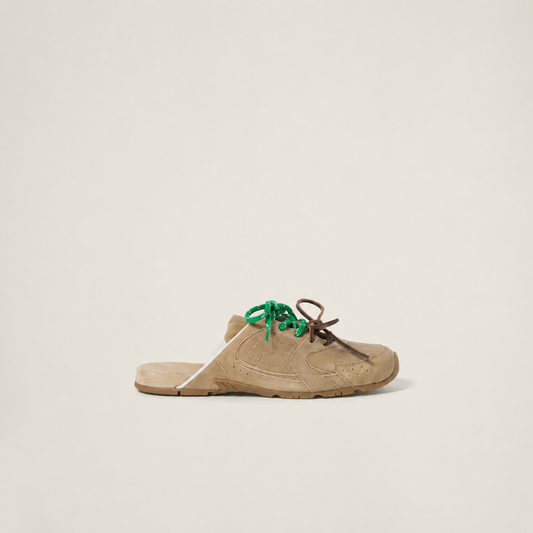 530 SL Mules – Bleached Suede & Gum Sole Ecru Edition Women