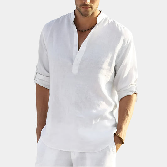 Alfonso Striped Collar Polo