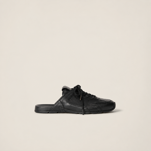 530 SL Mules – Bleached Leather & Gum Sole Black Edition Women