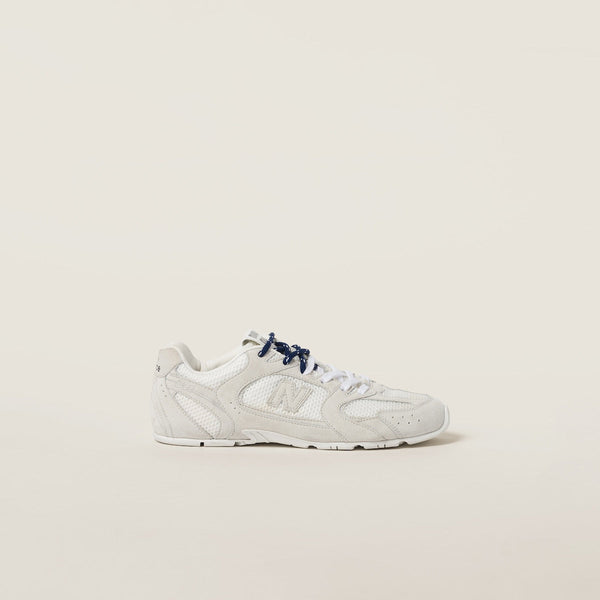 NB x Miu Miu 530 SL White suede and mesh sneakers Women